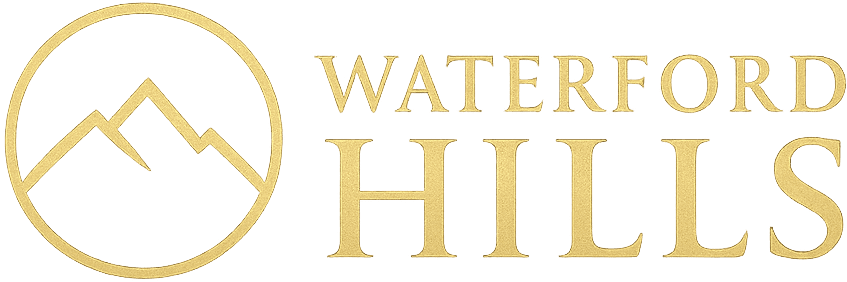 Waterford Hills image and text logo with transparent background (tight crop)